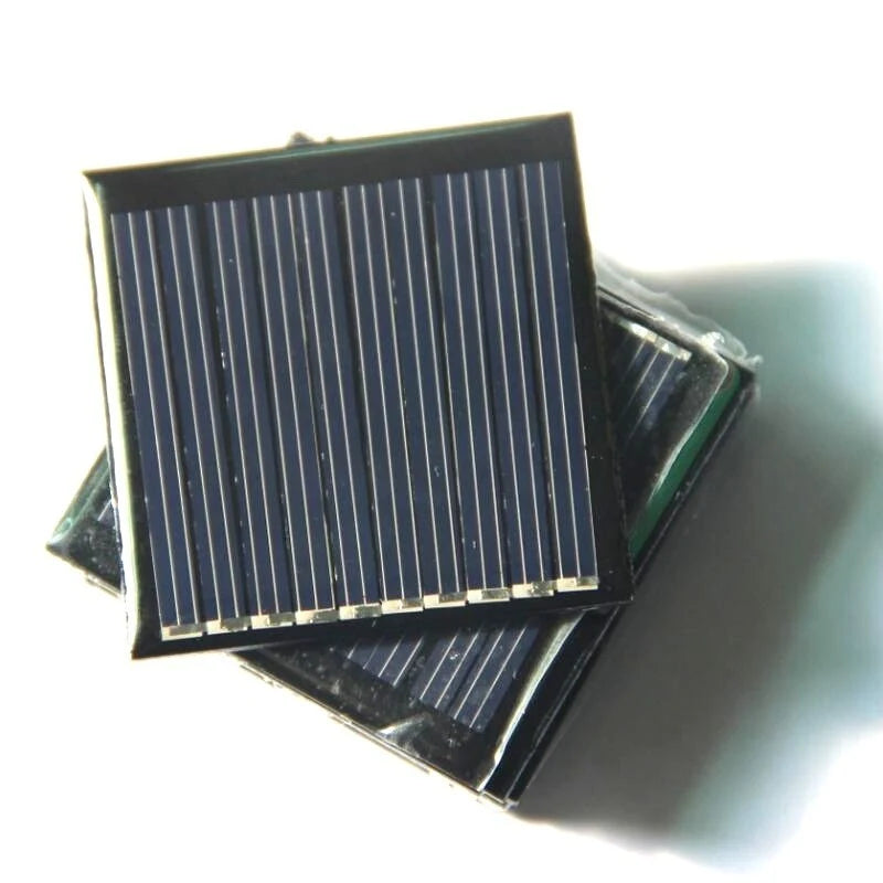Stacked 45mm square solar panels