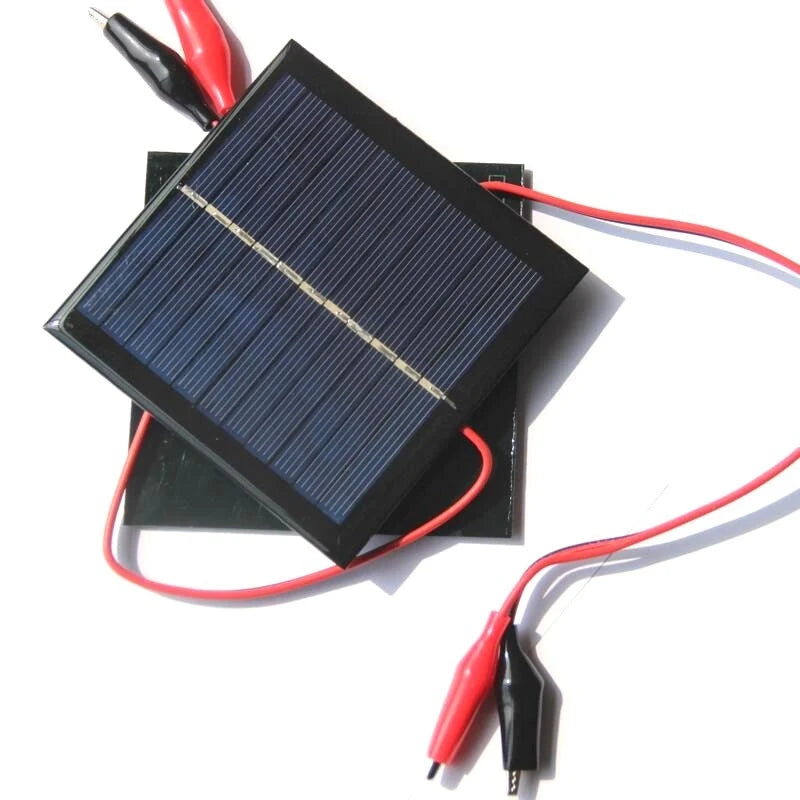 Angled polycrystalline panel and clip leads