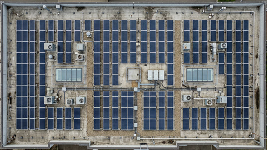 Solar panel layout showing roof space and obstruction constraints