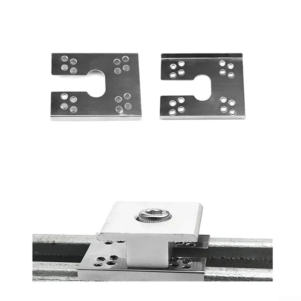 Two PV grounding washer clips with one fitted beneath mounting hardware