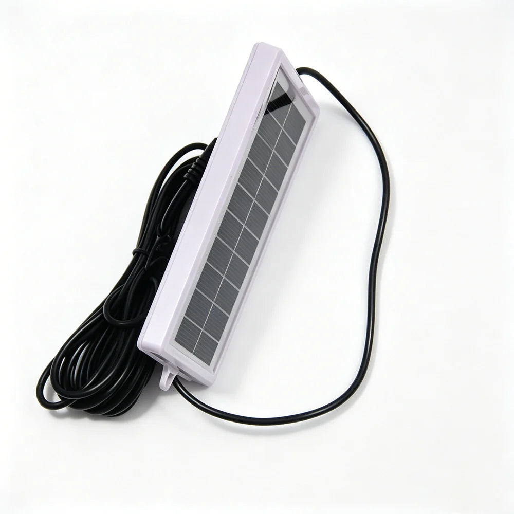 Side view of the framed solar panel