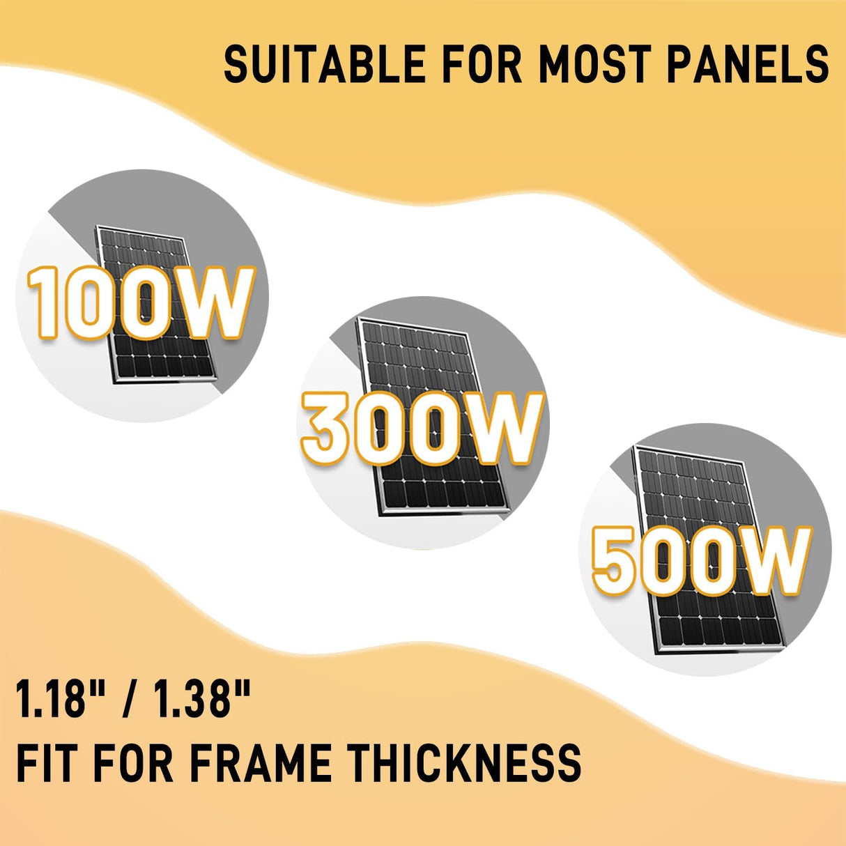 Solar panel roof mounting kit application examples