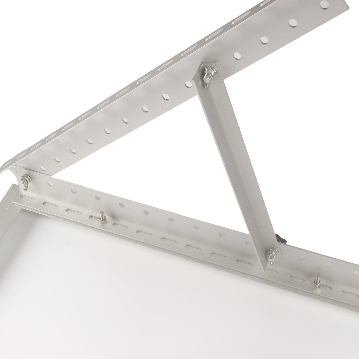 Adjustable aluminum solar panel tilt mounting bracket detail