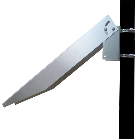 Adjustable pole mount bracket for solar panel installation