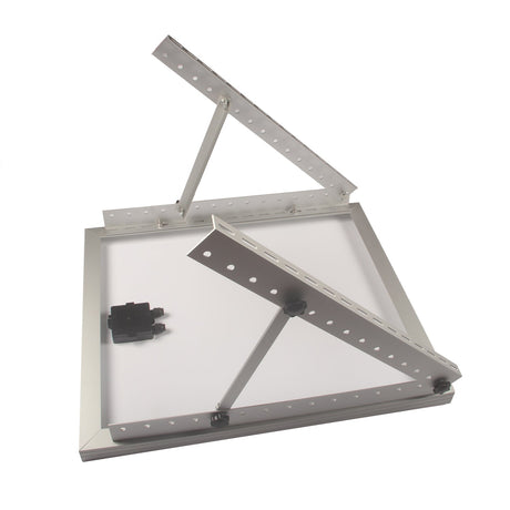 Adjustable solar panel tilt mounting bracket structure