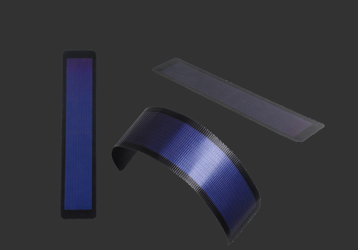 Custom small flexible solar panel strips for mini devices
