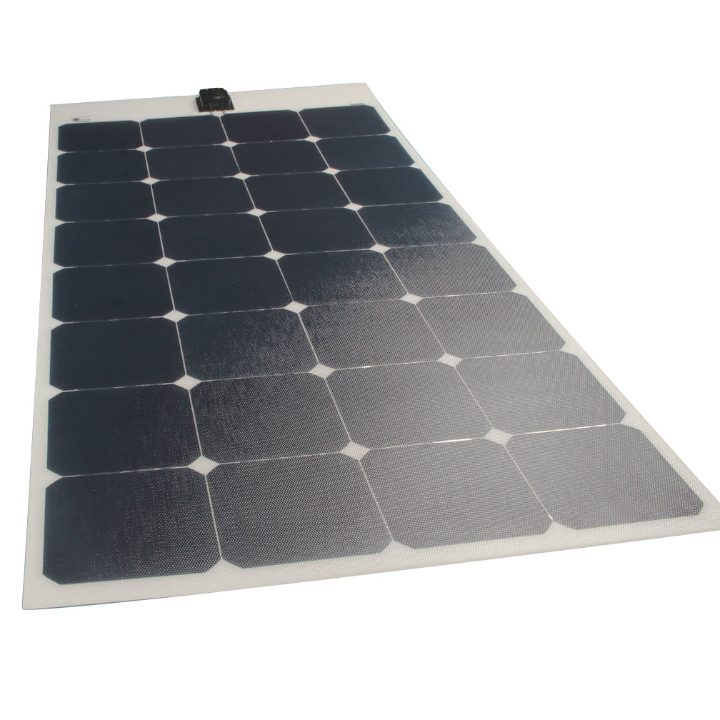Flexible solar panel featuring monocrystalline cells for marine and RV applications