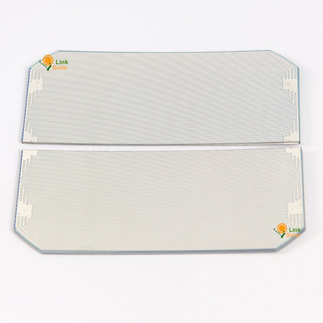 High efficiency shingled solar cells for custom panel assembly