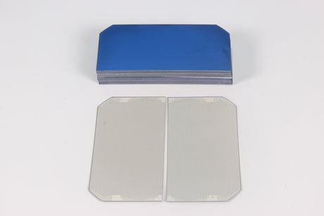 High efficiency solar cells and cut solar cell stack