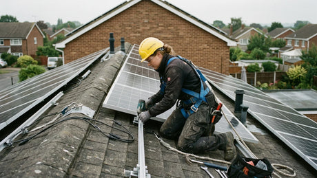 How to install solar panels safely on a rooftop PV system