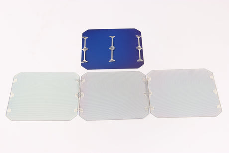 Interconnected back contact solar cells for solar panel manufacturing