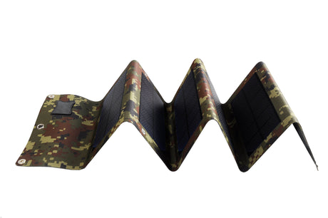 Portable camouflage foldable solar panel charger for outdoor camping