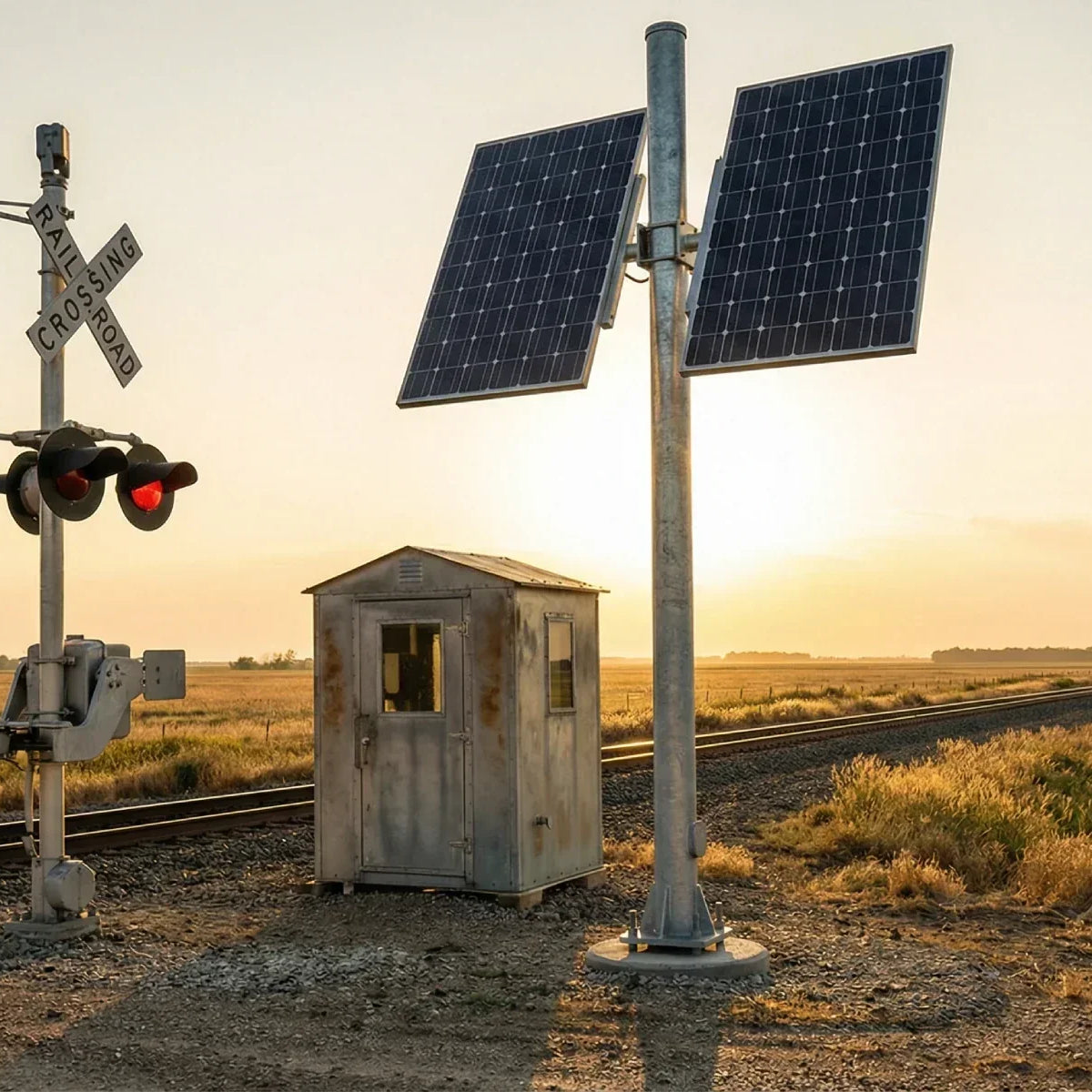 Railroad Crossing Solar Panel: AREMA Sizing Guide – LinkSolar