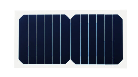 Small rectangular mini solar panel with dark blue cells
