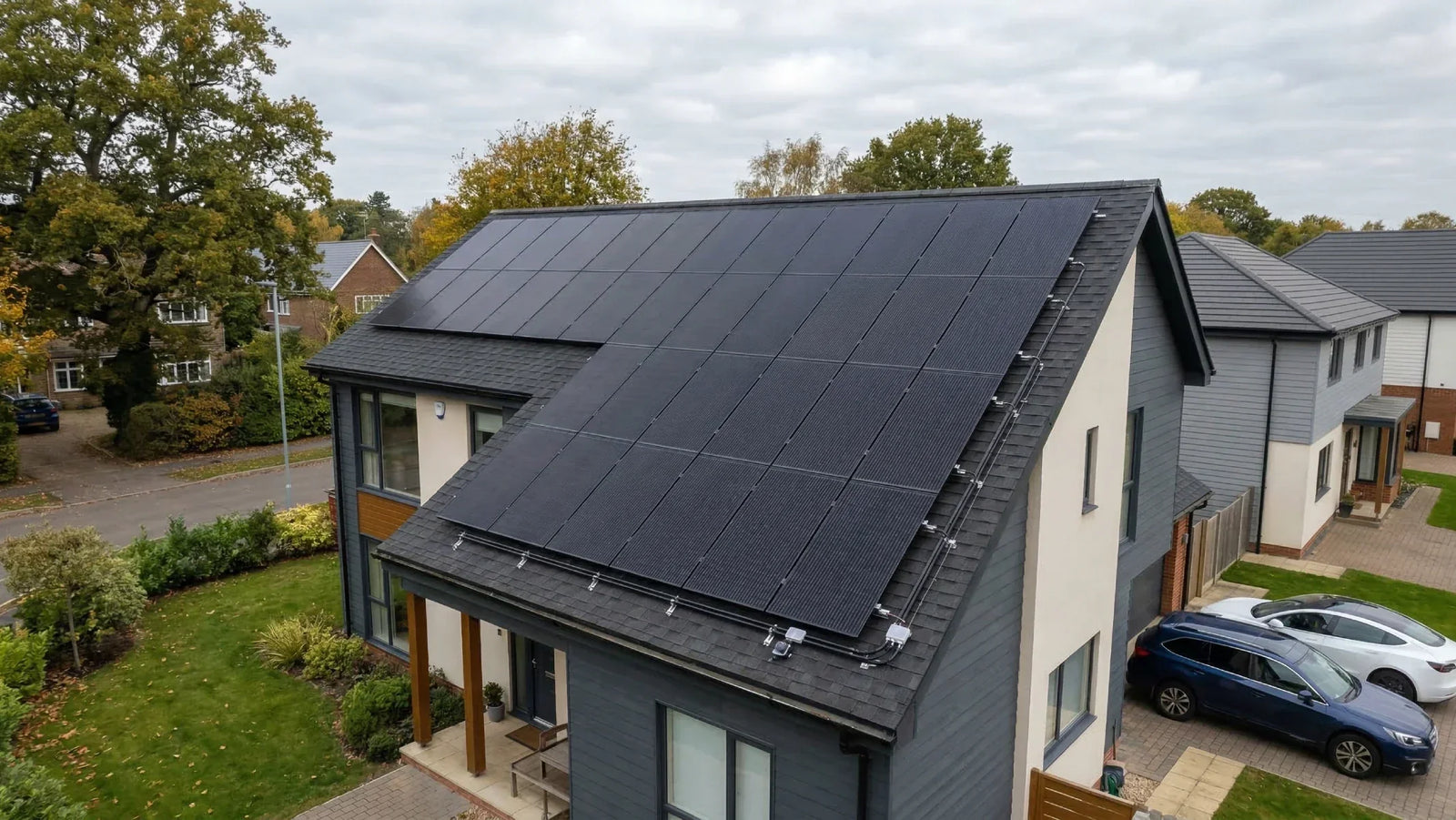 solar panel output on a residential rooftop system