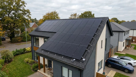 solar panel output on a residential rooftop system