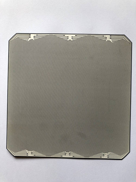 Rear of a back-contact solar cell with all metal contact fingers on the back surface