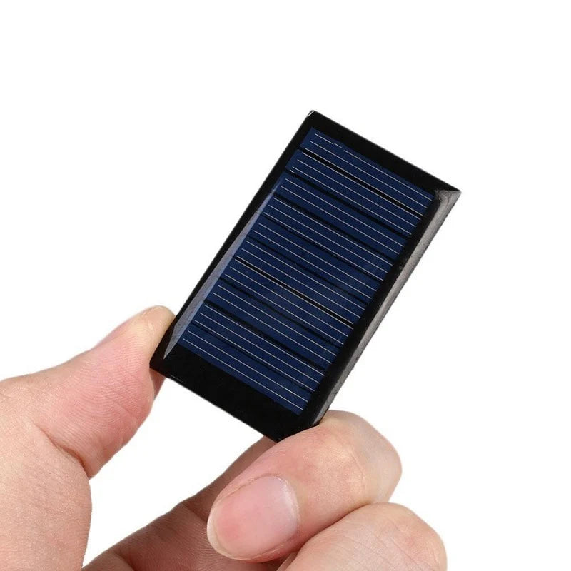 0.15W mini solar panel — panel held in hand