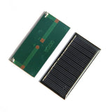 0.25W mini solar panel — front and rear mini panel