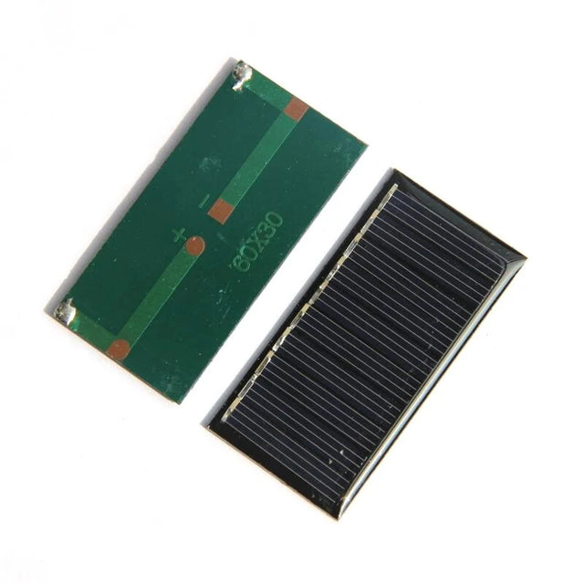 0.25W mini solar panel — front and rear mini panel