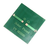 Rear positive and negative solder pads