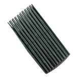 Stacked solar boards showing thin edges
