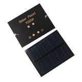 0.5W 0.5W mini solar panel — panel front and rear pads