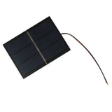 0.65W 0.65W mini solar panel — panel front and flying leads