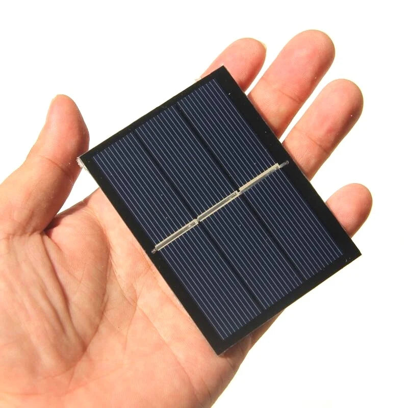 0.65W 0.65W mini solar panel — wired panel in palm