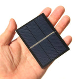 0.65W 0.65W mini solar panel — wired panel in palm