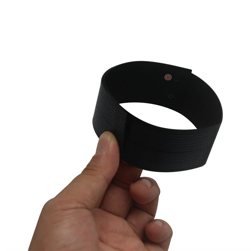 0.6W 0.6W flexible solar panel — rolled flexible strip in hand