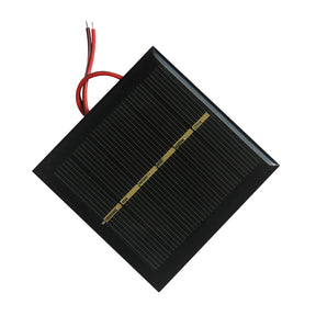 0.6W 0.6W mini solar panel — square wired panel cell face
