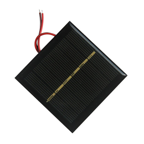 0.6W 0.6W mini solar panel — square wired panel cell face