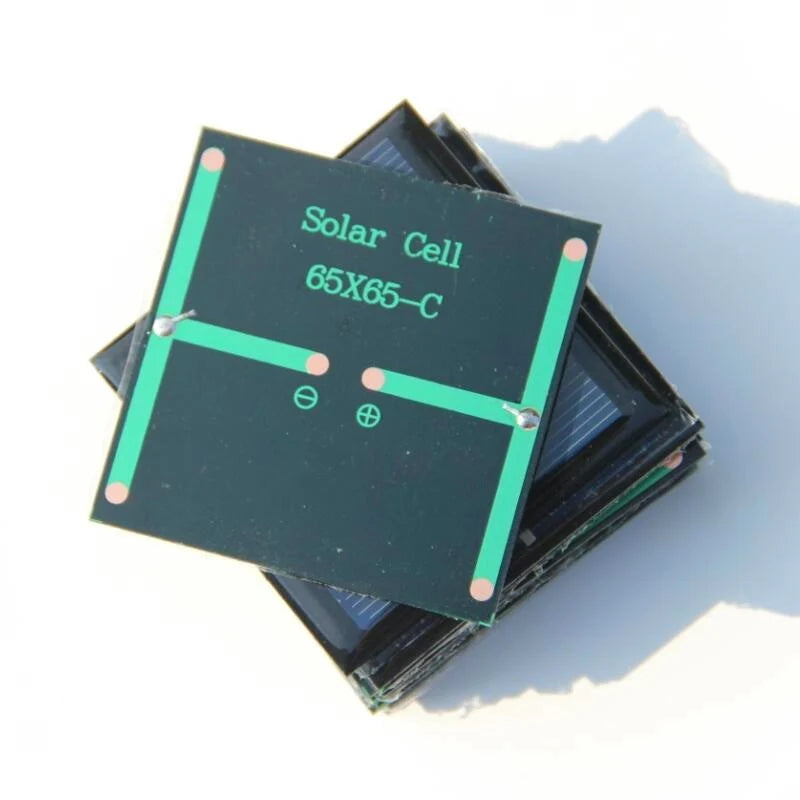 0.6W mini solar panel — rear contacts on stacked panels