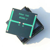 0.6W mini solar panel — rear contacts on stacked panels