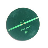 0.6W 0.6W round mini solar panel — rear polarity pads