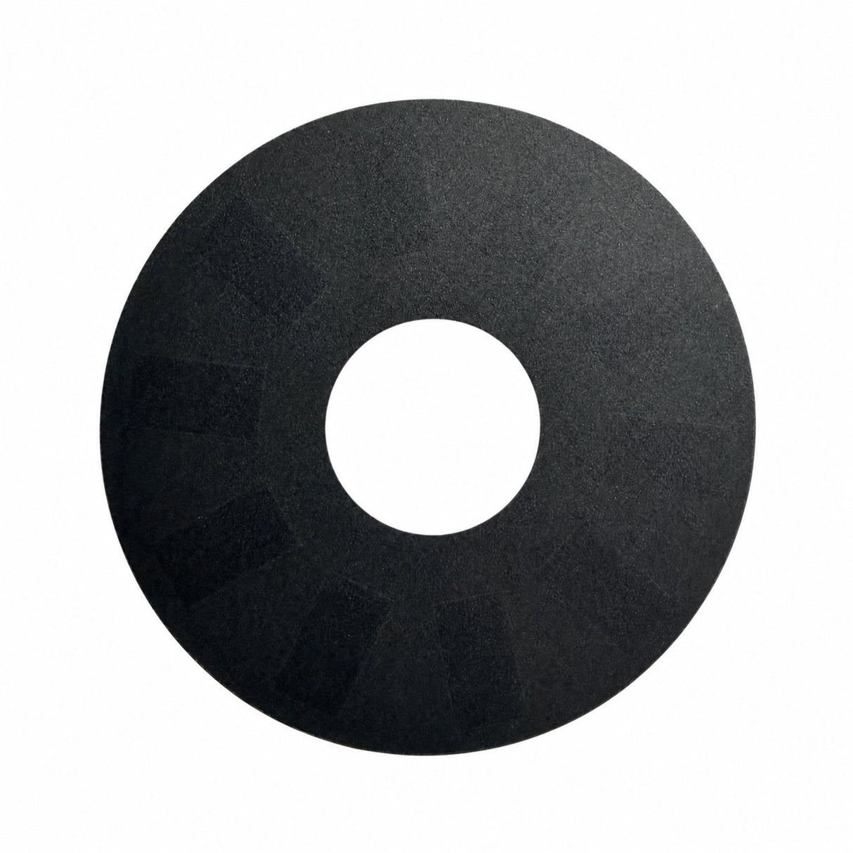 Ring-style mini solar panel, front view with circular opening and matte surface.