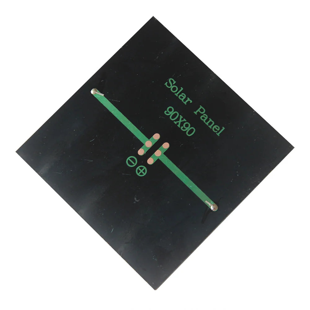1.1W 1.1W mini solar panel — rear polarity pads