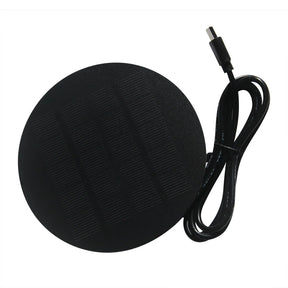 1.2W 1.2W round USB-C solar panel — round USB-C panel face