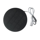 1.2W solar panel — round panel and USB lead