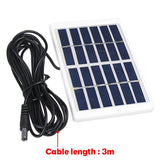 1.2W framed solar panel — panel with approximately 3m lead