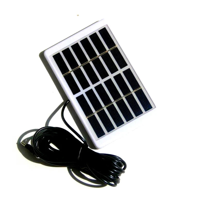 1.2W 1.2W USB-C solar panel — white framed panel and long cable