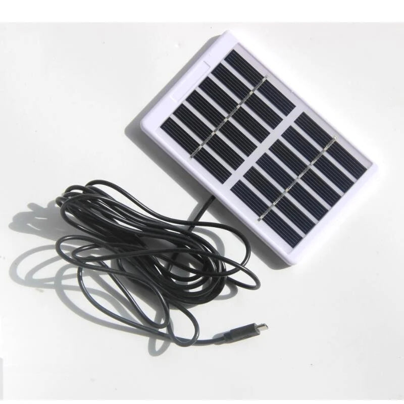 1.2W solar panel solar light bulb kit — framed solar panel and lead