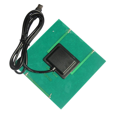 1.5W 1.5W USB-C solar panel — green panel rear and USB-C lead
