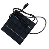 1.5W 1.5W USB-C solar panel — panel front and cable