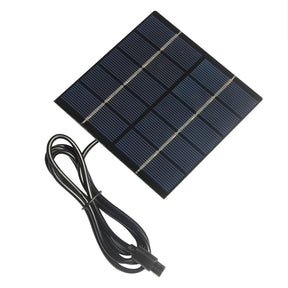 1.5W 1.5W USB-C solar panel — square panel with USB-C lead