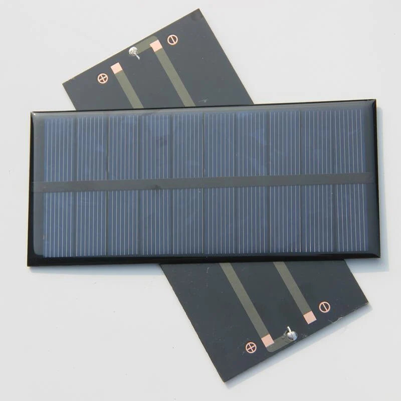 1.5W 1.5W mini solar panel — front and rear overlap