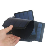 1.5W flexible solar panel — flexible panel curved in hand