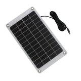 Rectangular 10W solar panel in portrait orientation