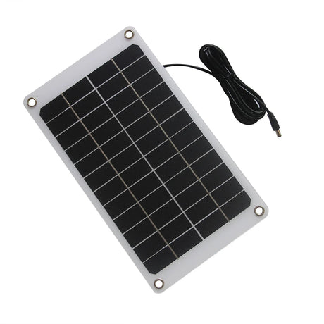 Rectangular 10W solar panel in portrait orientation